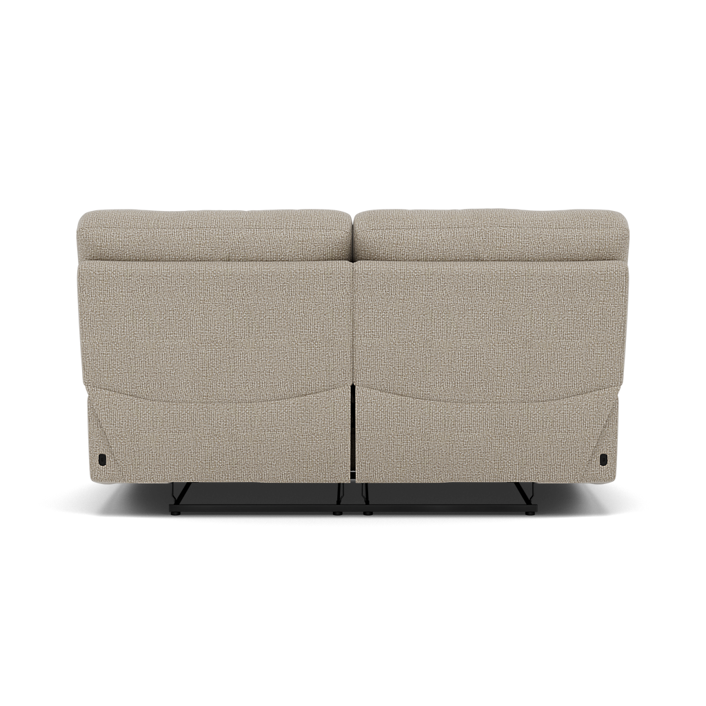 Gino 2 Seater Recliner Sofa - 2 Seater Manual Recliner Sofa F8 - Manual Recliner — Hopsack Linen 70004, gallery image 2