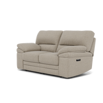 Gino 2 Seater Recliner Sofa - 2 Seater Manual Recliner Sofa F8 - Manual Recliner — Hopsack Linen 70004, gallery image 3