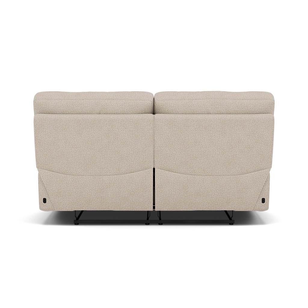 Gino 2 Seater Recliner Sofa - 2 Seater Manual Recliner Sofa F8 - Manual Recliner — Hopsack Natural 70002, gallery image 2