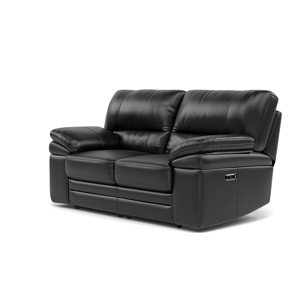 Gino 2 Seater Recliner Sofa - 2 Seater Power Recliner Sofa with USB Cat 55 - Power Recliner with USB — Cat-55/72 New Club Dark Grey, gallery image 3