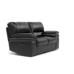 Gino 2 Seater Recliner Sofa - 2 Seater Power Recliner Sofa with USB Cat 55 - Power Recliner with USB — Cat-55/72 New Club Dark Grey, gallery image 1