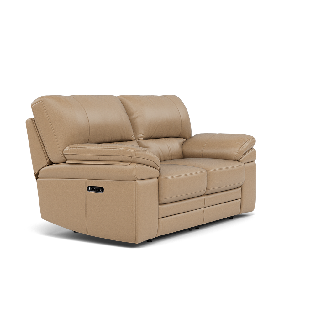 Gino 2 Seater Recliner Sofa - 2 Seater Power Recliner Sofa with USB Cat 60 - Power Recliner with USB — Cat-60/06 Montana Barley, gallery image 1