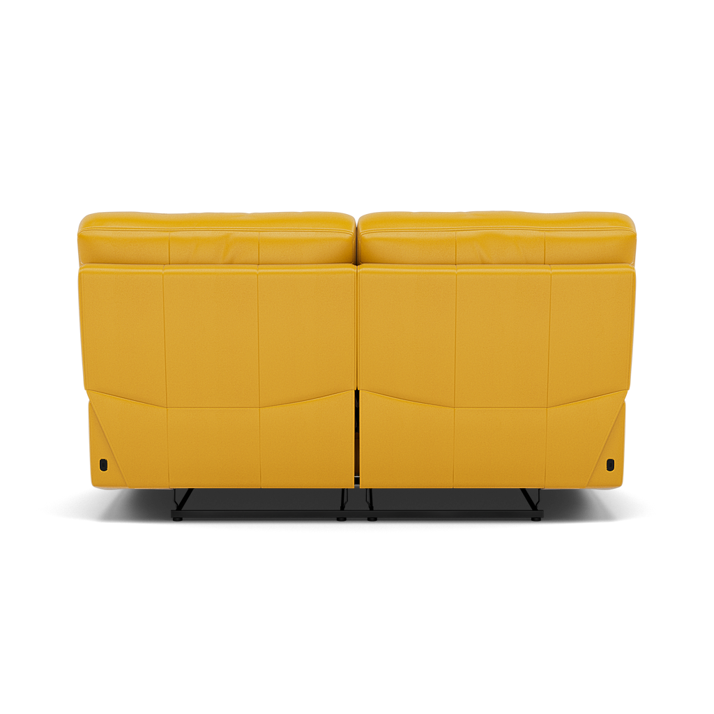 Gino 2 Seater Recliner Sofa - 2 Seater Power Recliner Sofa with USB Cat 60 - Power Recliner with USB — Cat-60/10 Montana Sunburst, gallery image 2