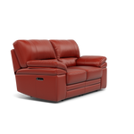 Gino 2 Seater Recliner Sofa - 2 Seater Power Recliner Sofa with USB Cat 60 - Power Recliner with USB — Cat-60/11 Montana Flame, gallery image 1