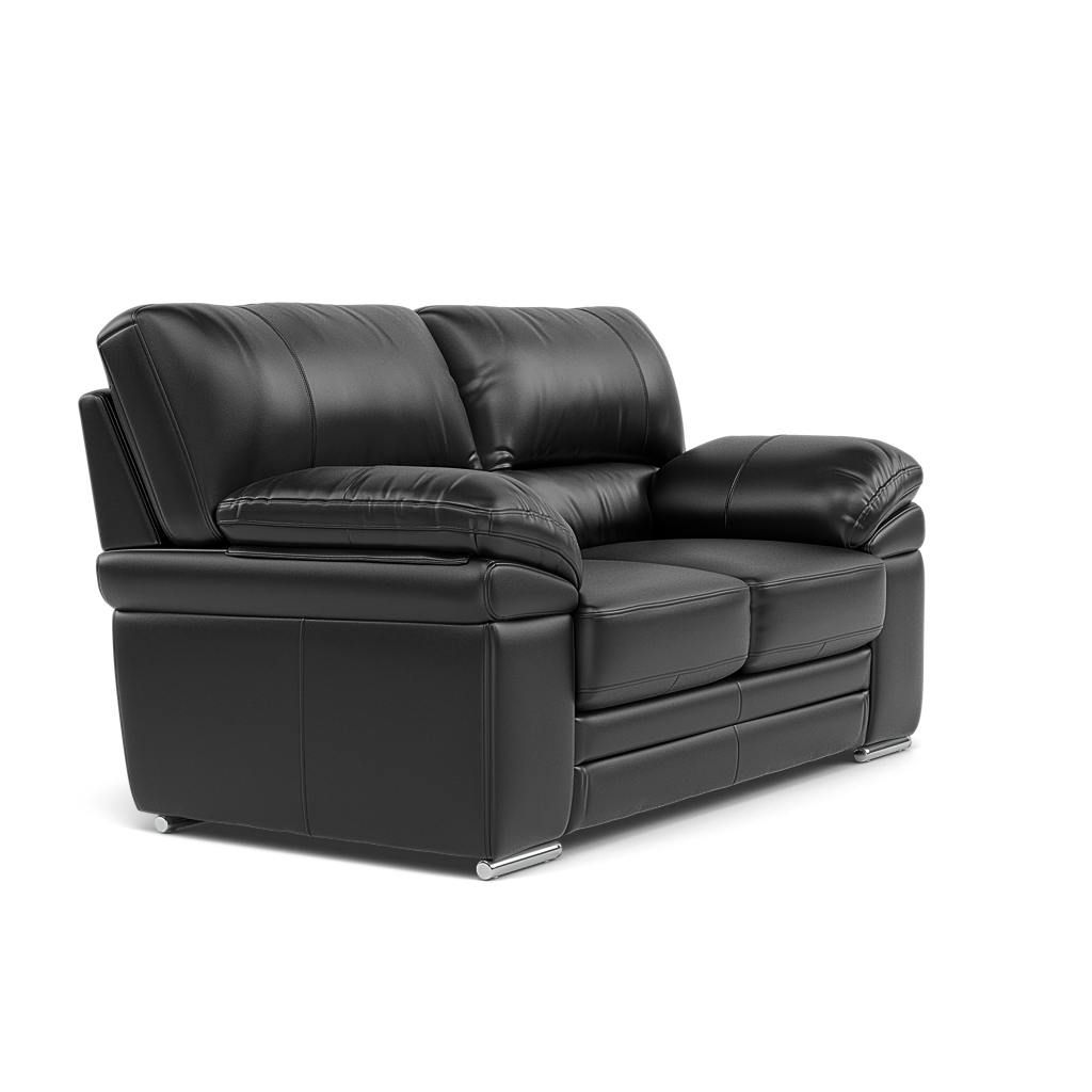 Gino 2 Seater Sofa - 2 Seater Sofa Cat 55 — Cat-55/72 New Club Dark Grey / Metal Feet, gallery image 1