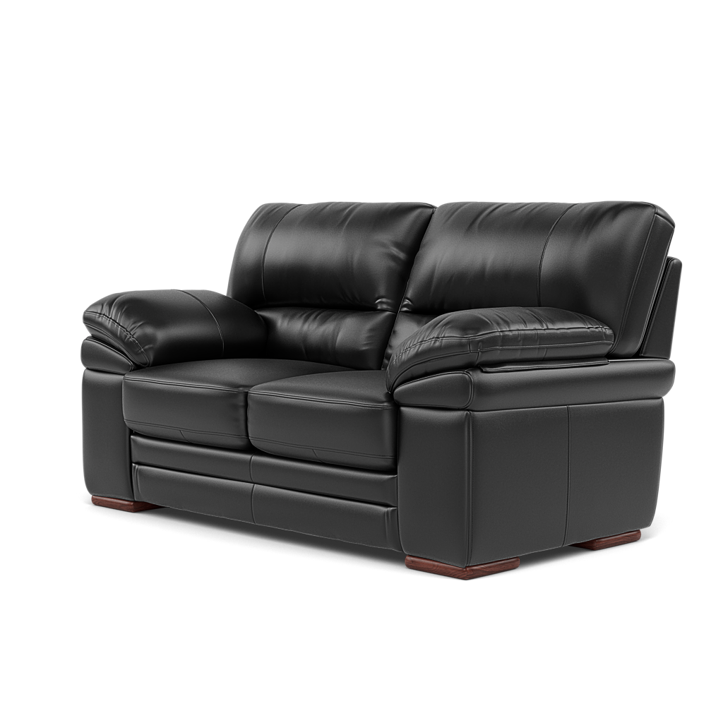 Gino 2 Seater Sofa - 2 Seater Sofa Cat 55 — Cat-55/72 New Club Dark Grey / Wooden Feet, gallery image 3
