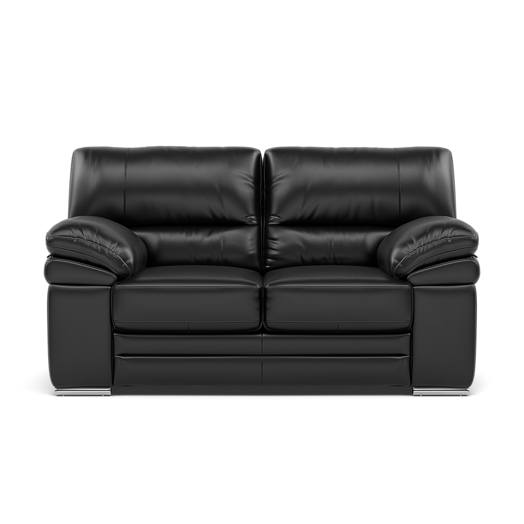 Gino 2 Seater Sofa - 2 Seater Sofa Cat 55 2 Seater Sofas Sterling Home 1 Cat-55/72 New Club Dark Grey Metal Feet
