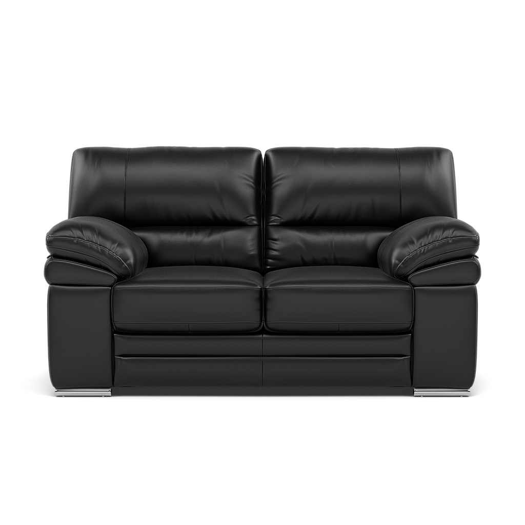 Gino 2 Seater Sofa - 2 Seater Sofa Cat 60 2 Seater Sofas Sterling Home 21 Cat-60/22 Montana Jet Black Metal Feet