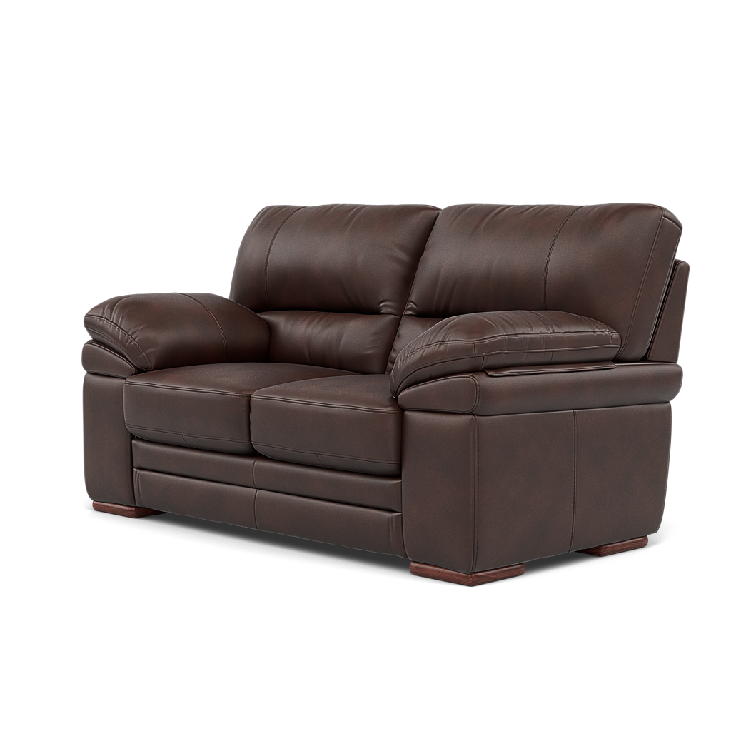 Gino 2 Seater Sofa - 2 Seater Sofa Cat 60 — Cat-60/08 Montana Chocolate / Wooden Feet, gallery image 3