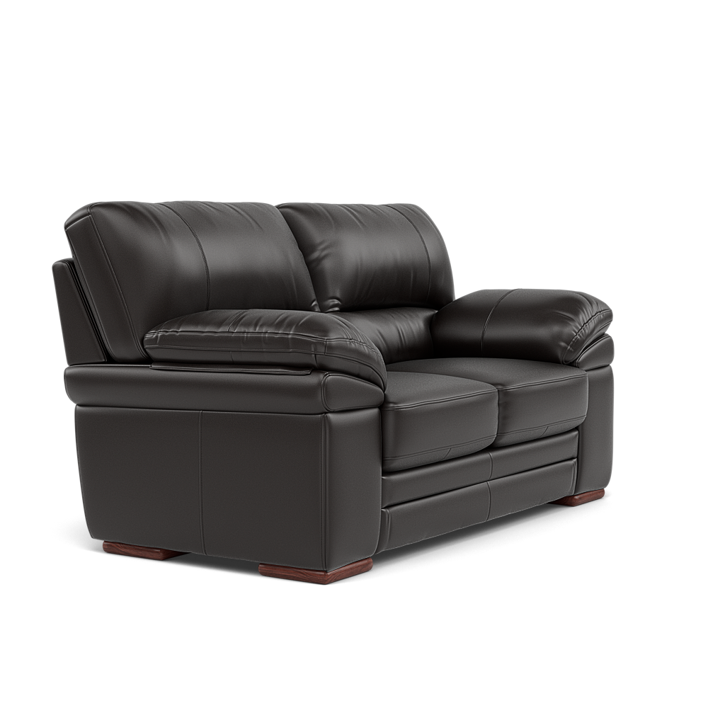 Gino 2 Seater Sofa - 2 Seater Sofa Cat 60 — Cat-60/09 Montana Black Coffee / Wooden Feet, gallery image 1