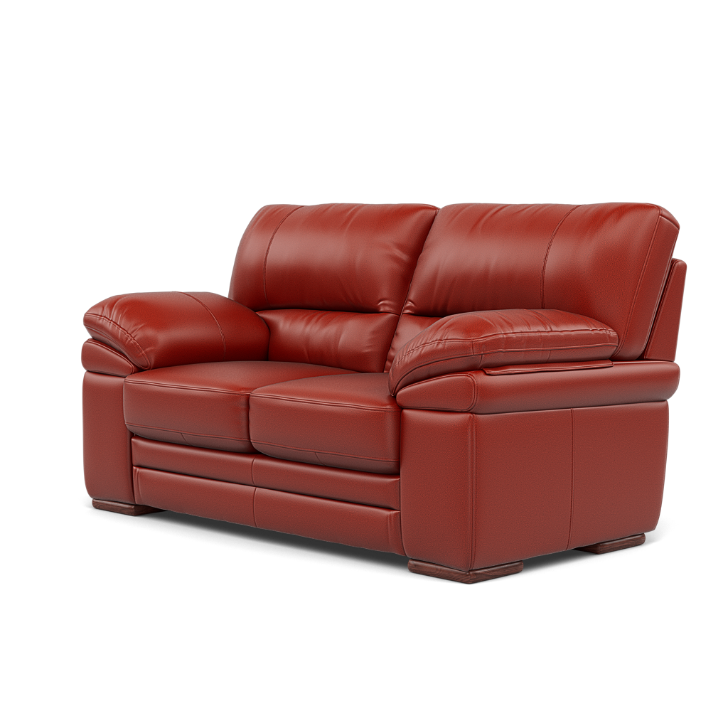 Gino 2 Seater Sofa - 2 Seater Sofa Cat 60 — Cat-60/11 Montana Flame / Wooden Feet, gallery image 3