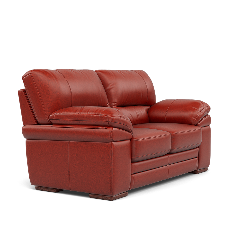 Gino 2 Seater Sofa - 2 Seater Sofa Cat 60 — Cat-60/11 Montana Flame / Wooden Feet, gallery image 1