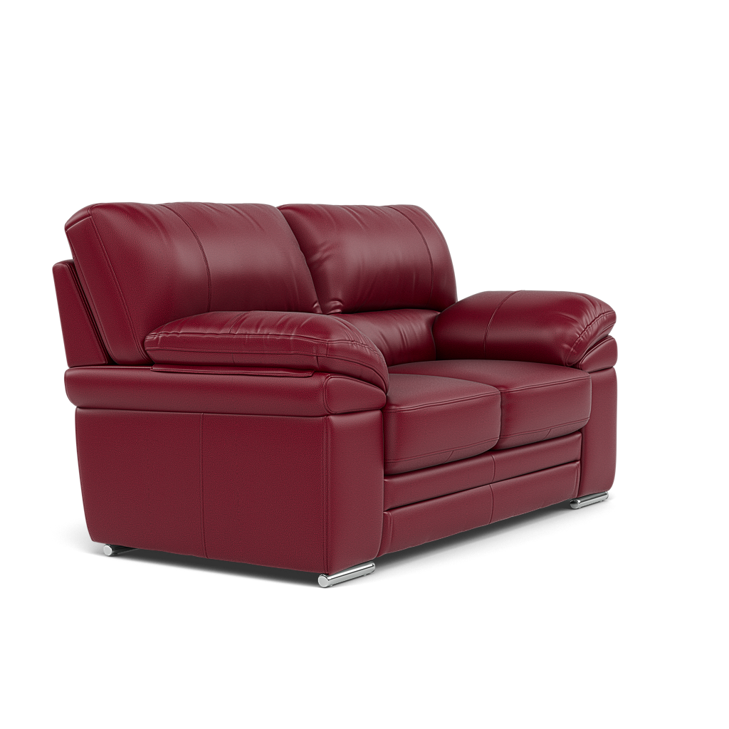 Gino 2 Seater Sofa - 2 Seater Sofa Cat 60 — Cat-60/13 Montana Cranberry / Metal Feet, gallery image 1