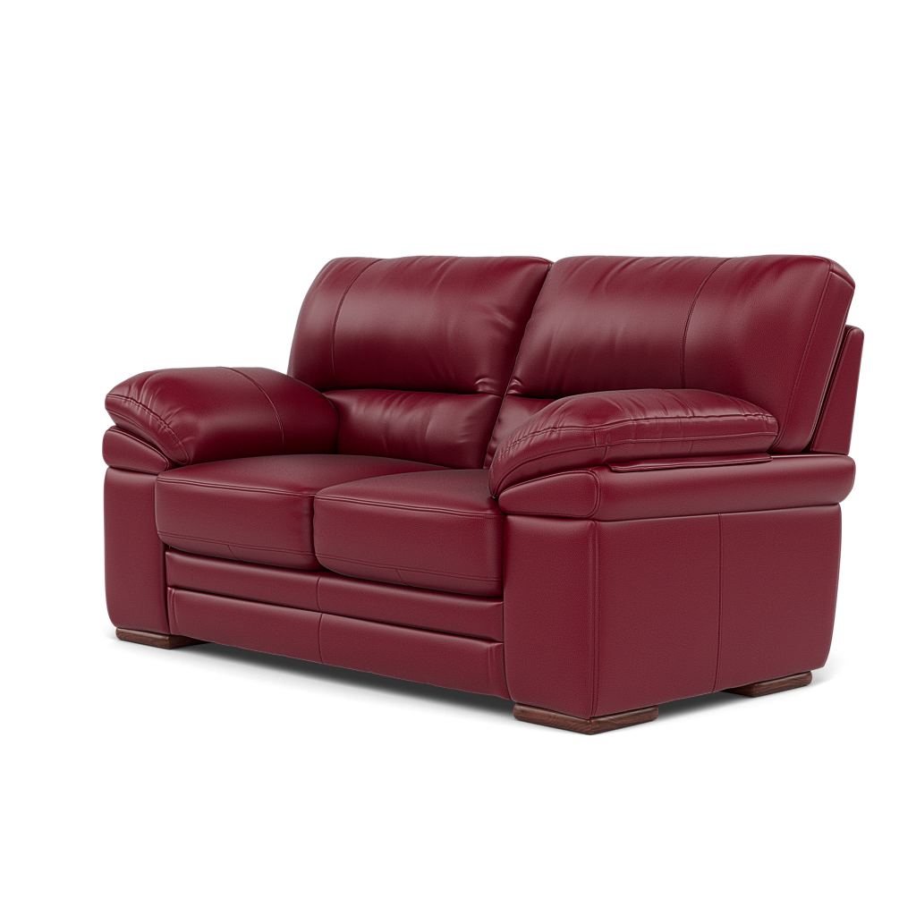Gino 2 Seater Sofa - 2 Seater Sofa Cat 60 — Cat-60/13 Montana Cranberry / Wooden Feet, gallery image 3