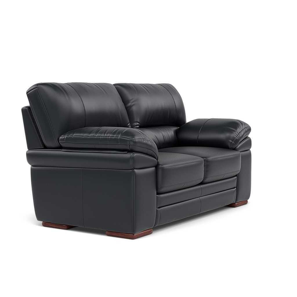 Gino 2 Seater Sofa - 2 Seater Sofa Cat 60 — Cat-60/24 Montana Navy / Wooden Feet, gallery image 1