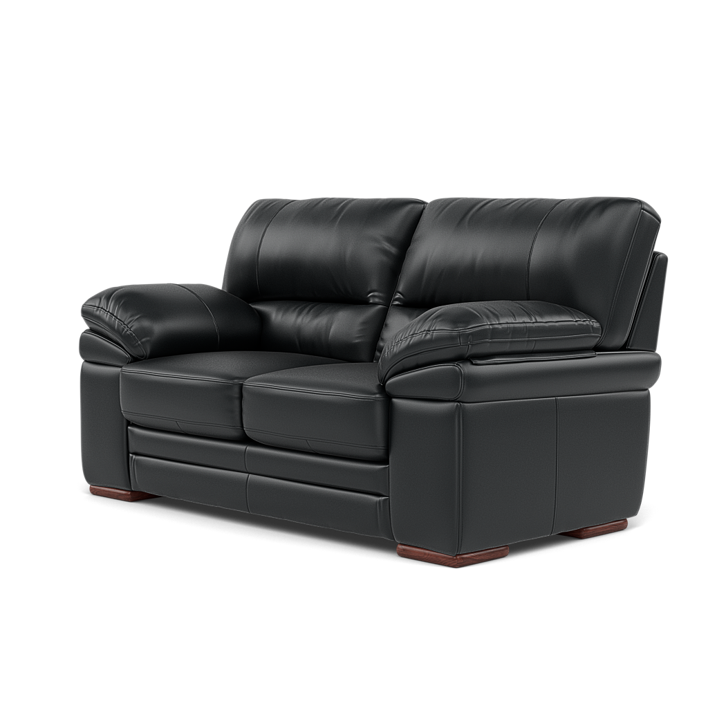 Gino 2 Seater Sofa - 2 Seater Sofa Cat 60 — Cat-60/25 Montana Charcoal / Wooden Feet, gallery image 3