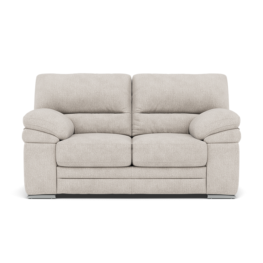 Gino 2 Seater Sofa - 2 Seater Sofa F8 Sterling Home Darwin Ivory 50364 Metal Feet 1
