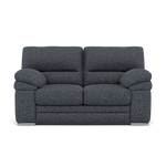 Gino 2 Seater Sofa - 2 Seater Sofa F8 2 Seater Sofas Sterling Home 11 Hopsack Midnight 70005 Metal Feet