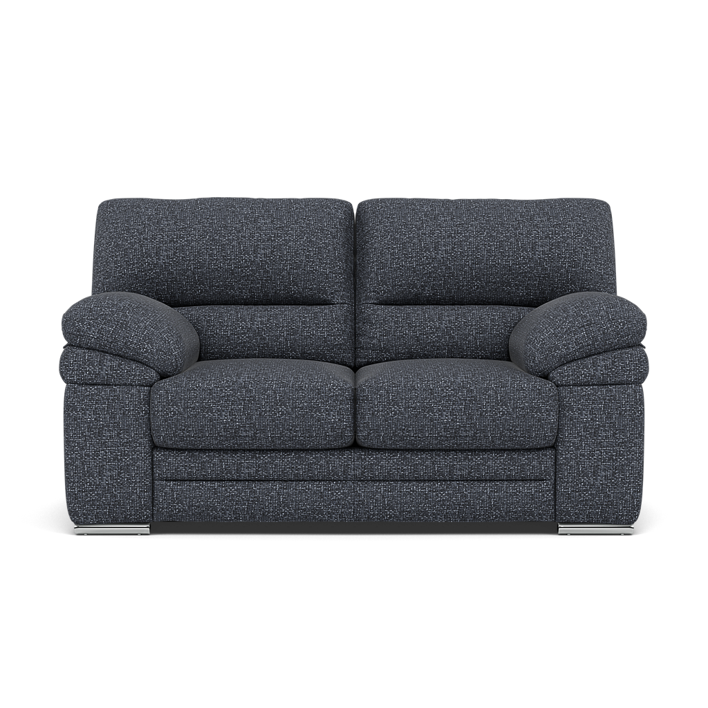 Gino 2 Seater Sofa - 2 Seater Sofa F8 2 Seater Sofas Sterling Home 11 Hopsack Midnight 70005 Metal Feet