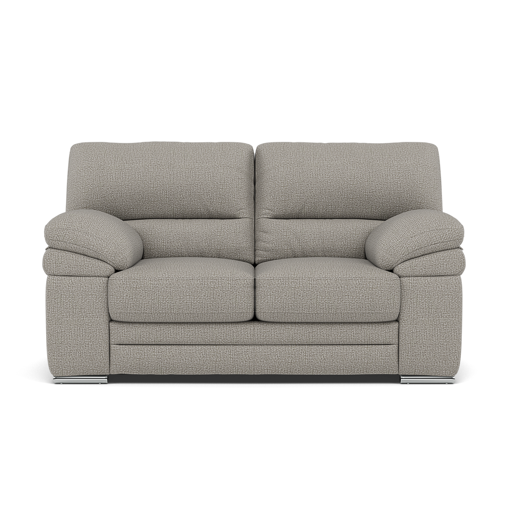 Gino 2 Seater Sofa - 2 Seater Sofa F8 2 Seater Sofas Sterling Home 3 Hopsack Dove 70001 Metal Feet