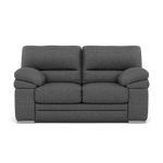 Gino 2 Seater Sofa - 2 Seater Sofa F8 2 Seater Sofas Sterling Home 13 Hopsack Charcoal 70006 Metal Feet
