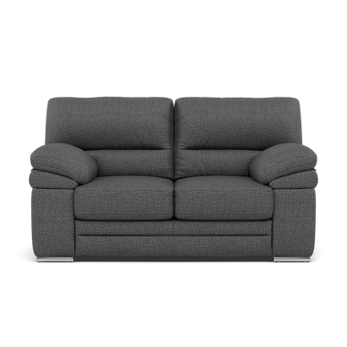 Gino 2 Seater Sofa - 2 Seater Sofa F8 2 Seater Sofas Sterling Home 13 Hopsack Charcoal 70006 Metal Feet