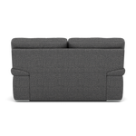 Gino 2 Seater Sofa - 2 Seater Sofa F8 — Hopsack Charcoal 70006 / Metal Feet, gallery image 2