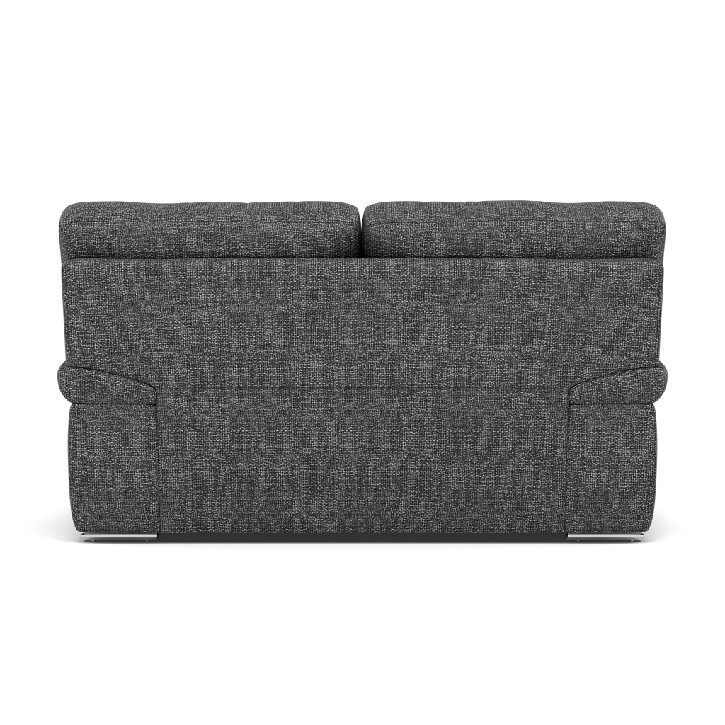 Gino 2 Seater Sofa - 2 Seater Sofa F8 — Hopsack Charcoal 70006 / Metal Feet, gallery image 2