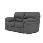 Gino 2 Seater Sofa - 2 Seater Sofa F8 — Hopsack Charcoal 70006 / Metal Feet, gallery image 3