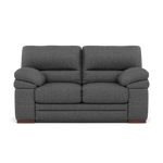 Gino 2 Seater Sofa - 2 Seater Sofa F8 2 Seater Sofas Sterling Home 14 Hopsack Charcoal 70006 Wooden Feet