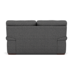 Gino 2 Seater Sofa - 2 Seater Sofa F8 — Hopsack Charcoal 70006 / Wooden Feet, gallery image 2