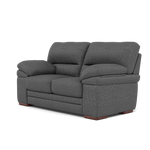 Gino 2 Seater Sofa - 2 Seater Sofa F8 — Hopsack Charcoal 70006 / Wooden Feet, gallery image 3