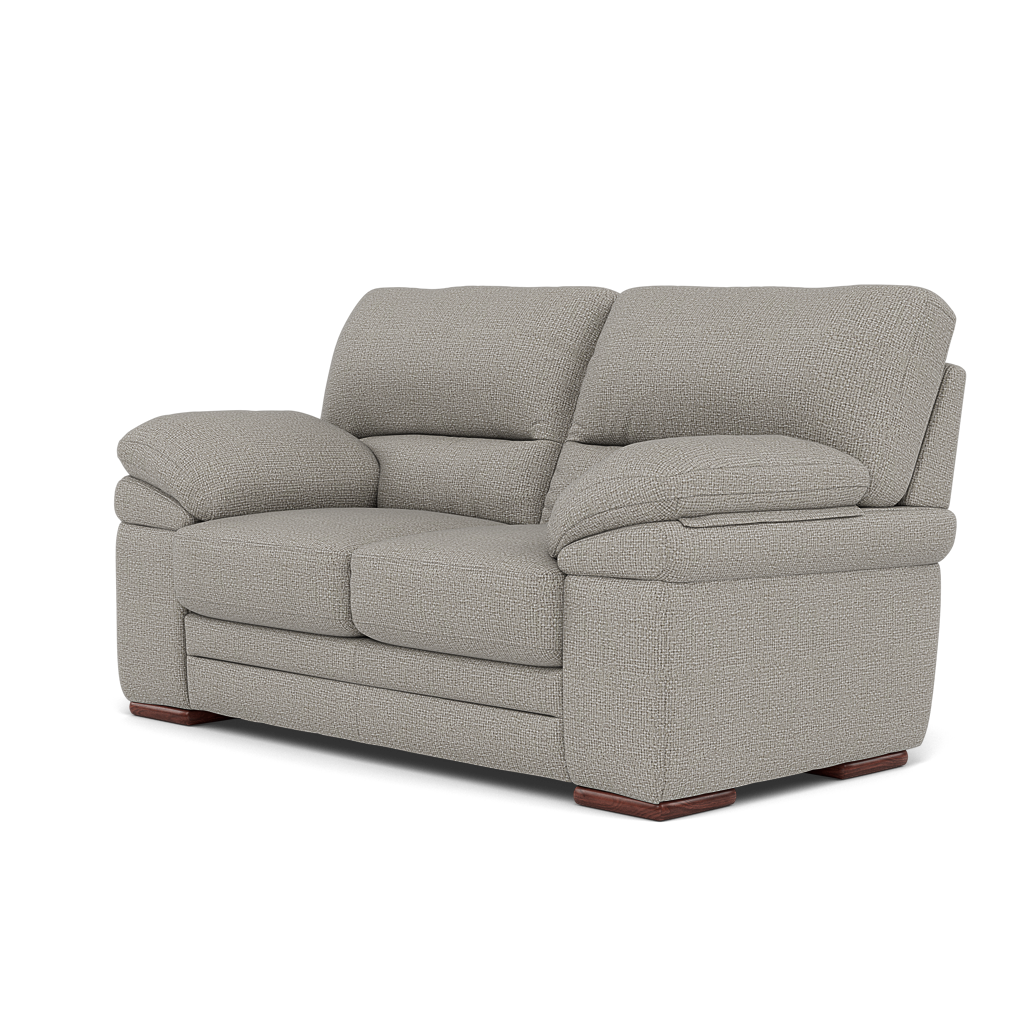 Gino 2 Seater Sofa - 2 Seater Sofa F8 — Hopsack Dove 70001 / Wooden Feet, gallery image 3