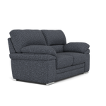 Gino 2 Seater Sofa - 2 Seater Sofa F8 — Hopsack Midnight 70005 / Metal Feet, gallery image 1