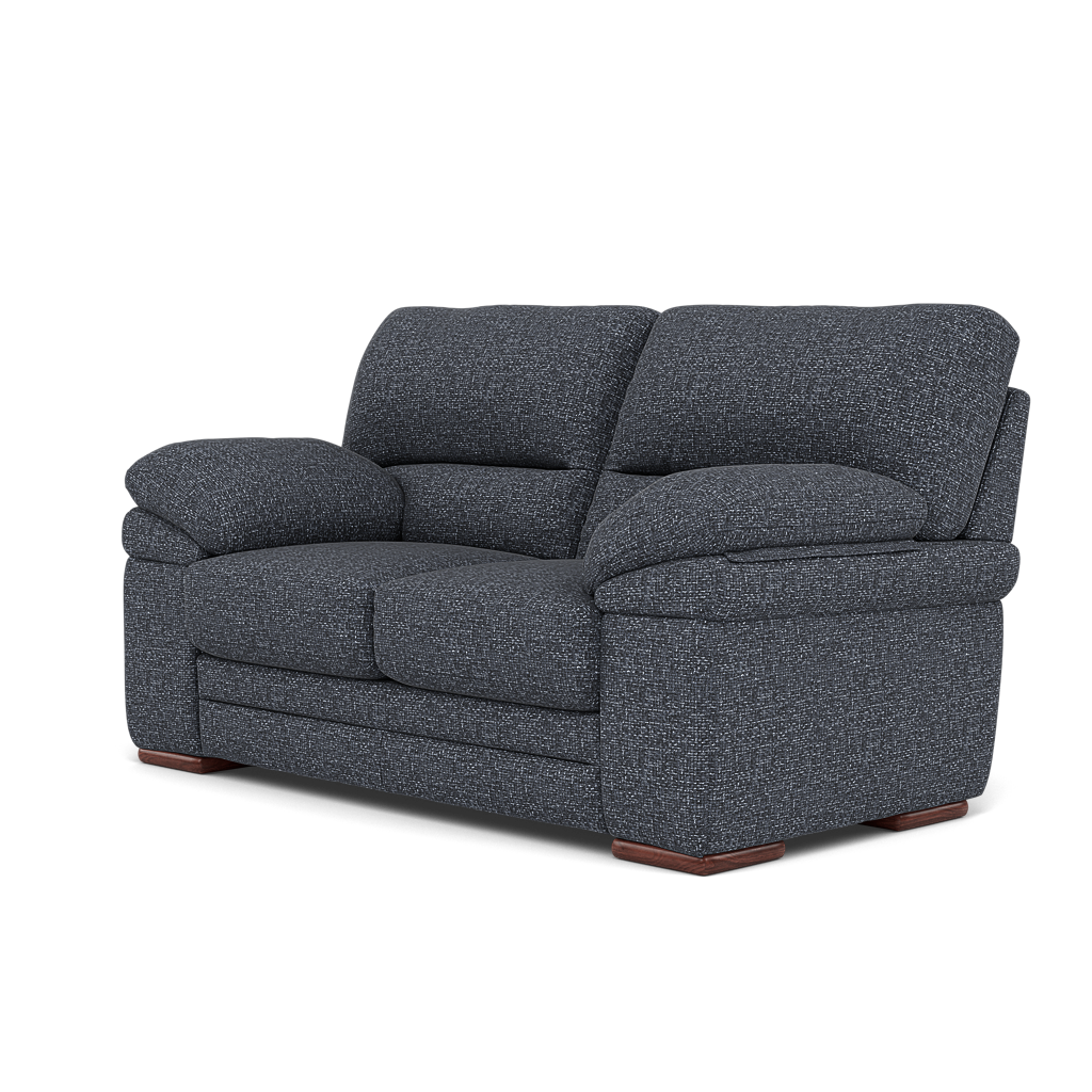 Gino 2 Seater Sofa - 2 Seater Sofa F8 — Hopsack Midnight 70005 / Wooden Feet, gallery image 3