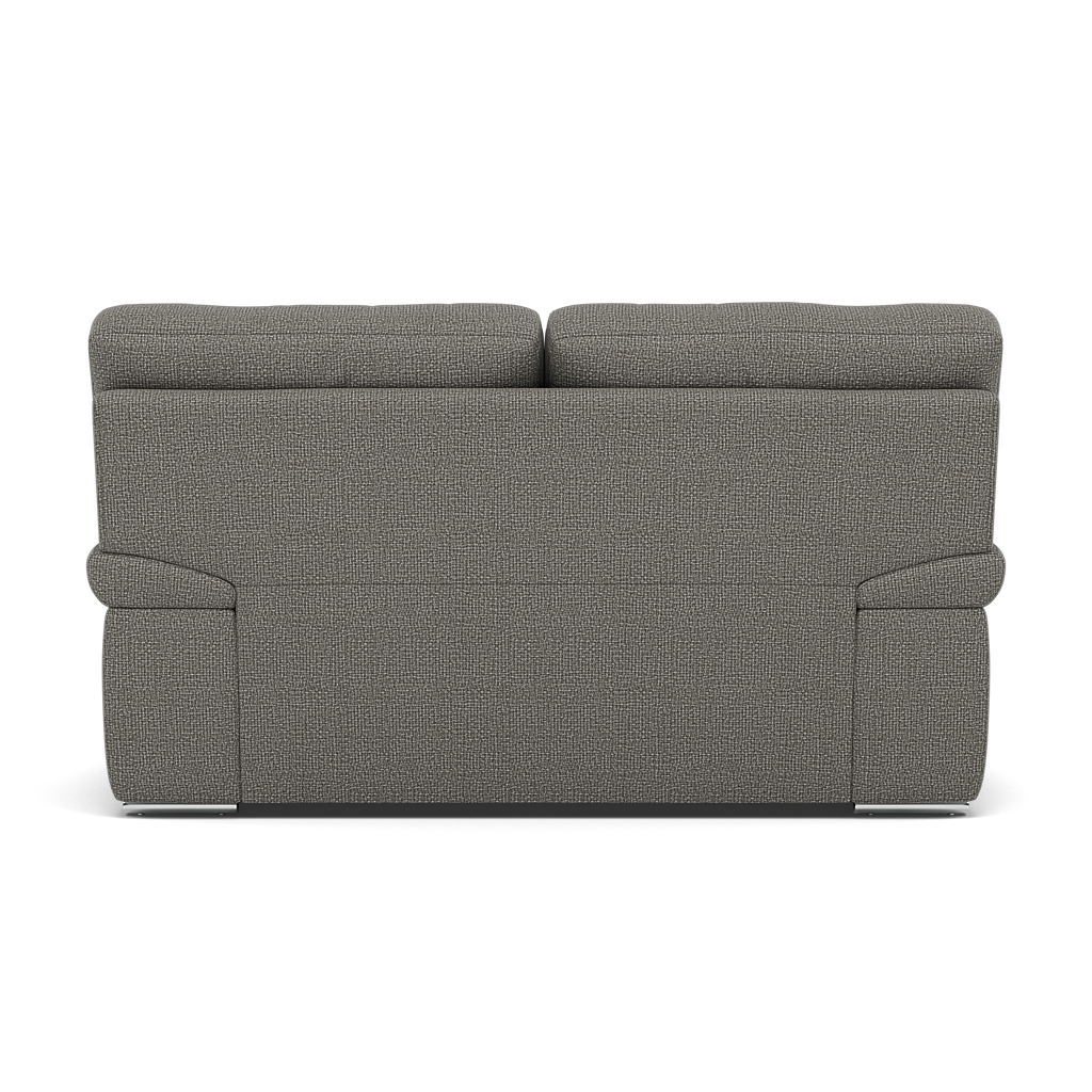 Gino 2 Seater Sofa - 2 Seater Sofa F8 — Hopsack Platinum 70003 / Metal Feet, gallery image 2
