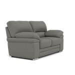 Gino 2 Seater Sofa - 2 Seater Sofa F8 — Hopsack Platinum 70003 / Metal Feet, gallery image 1