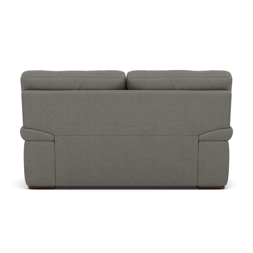Gino 2 Seater Sofa - 2 Seater Sofa F8 — Hopsack Platinum 70003 / Wooden Feet, gallery image 2