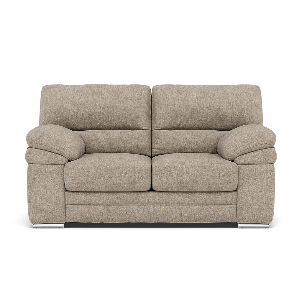 Gino 2 Seater Sofa - 2 Seater Sofa F8 2 Seater Sofas Sterling Home 1 Darwin Mink 50366 Metal Feet