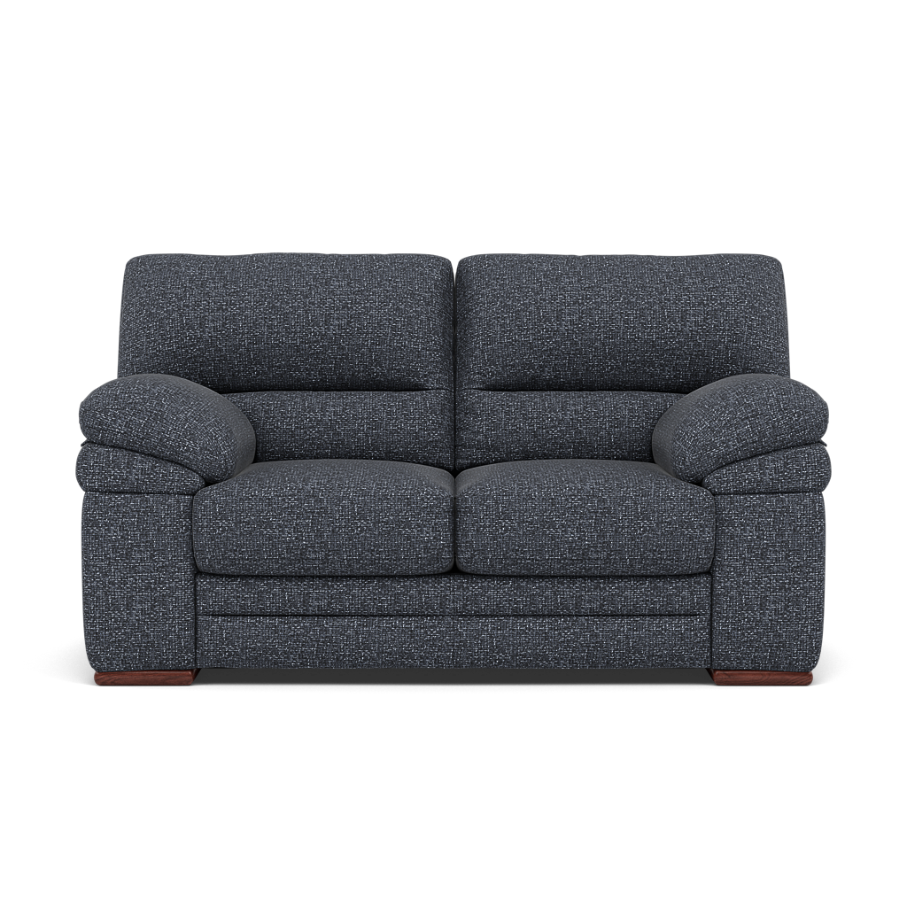 Gino 2 Seater Sofa - 2 Seater Sofa F8 2 Seater Sofas Sterling Home 12 Hopsack Midnight 70005 Wooden Feet