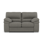 Gino 2 Seater Sofa - 2 Seater Sofa F8 2 Seater Sofas Sterling Home 7 Hopsack Platinum 70003 Metal Feet
