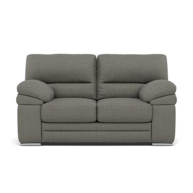 Gino 2 Seater Sofa - 2 Seater Sofa F8 2 Seater Sofas Sterling Home 7 Hopsack Platinum 70003 Metal Feet