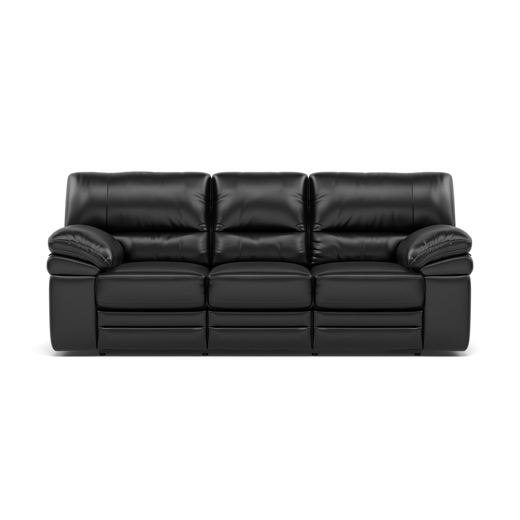 Gino 3 Seater Recliner Sofa - 3 Seater Manual Recliner Sofa Cat 55 - Manual Recliner 3 Seater Sofas Sterling Home 1 Cat-55/72 New Club Dark Grey