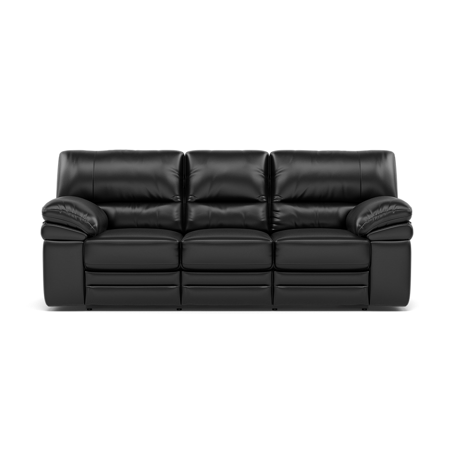 Gino 3 Seater Recliner Sofa - 3 Seater Manual Recliner Sofa Cat 55 - Manual Recliner 3 Seater Sofas Sterling Home 1 Cat-55/72 New Club Dark Grey