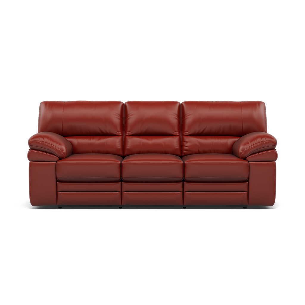 Gino 3 Seater Recliner Sofa - 3 Seater Manual Recliner Sofa Cat 60 - Manual Recliner 3 Seater Sofas Sterling Home 7 Cat-60/11 Montana Flame