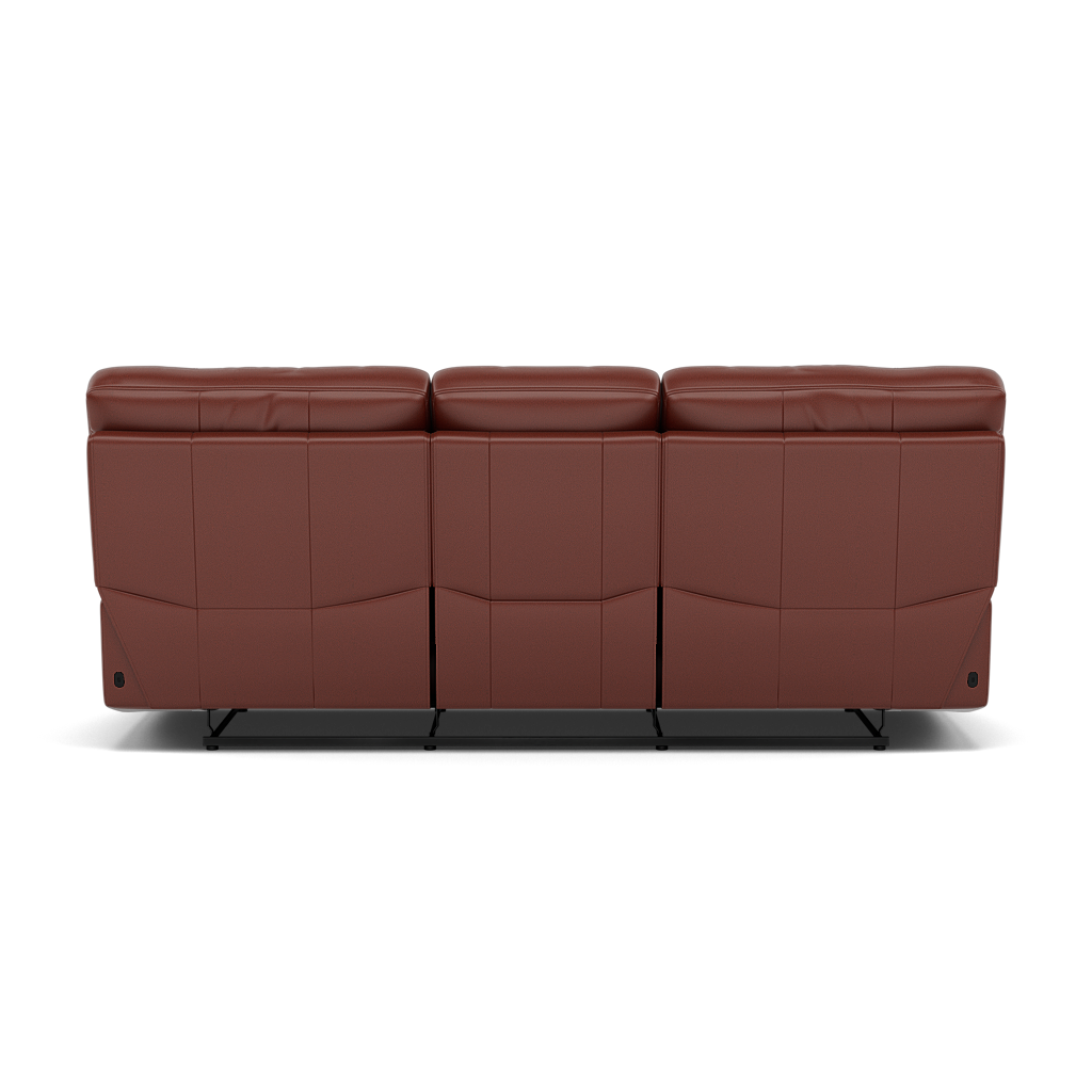 Gino 3 Seater Recliner Sofa - 3 Seater Manual Recliner Sofa Cat 60 - Manual Recliner — Cat-60/07 Montana Butterscotch, gallery image 2