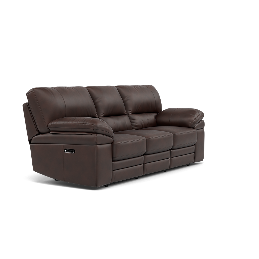Gino 3 Seater Recliner Sofa - 3 Seater Manual Recliner Sofa Cat 60 - Manual Recliner — Cat-60/08 Montana Chocolate, gallery image 1