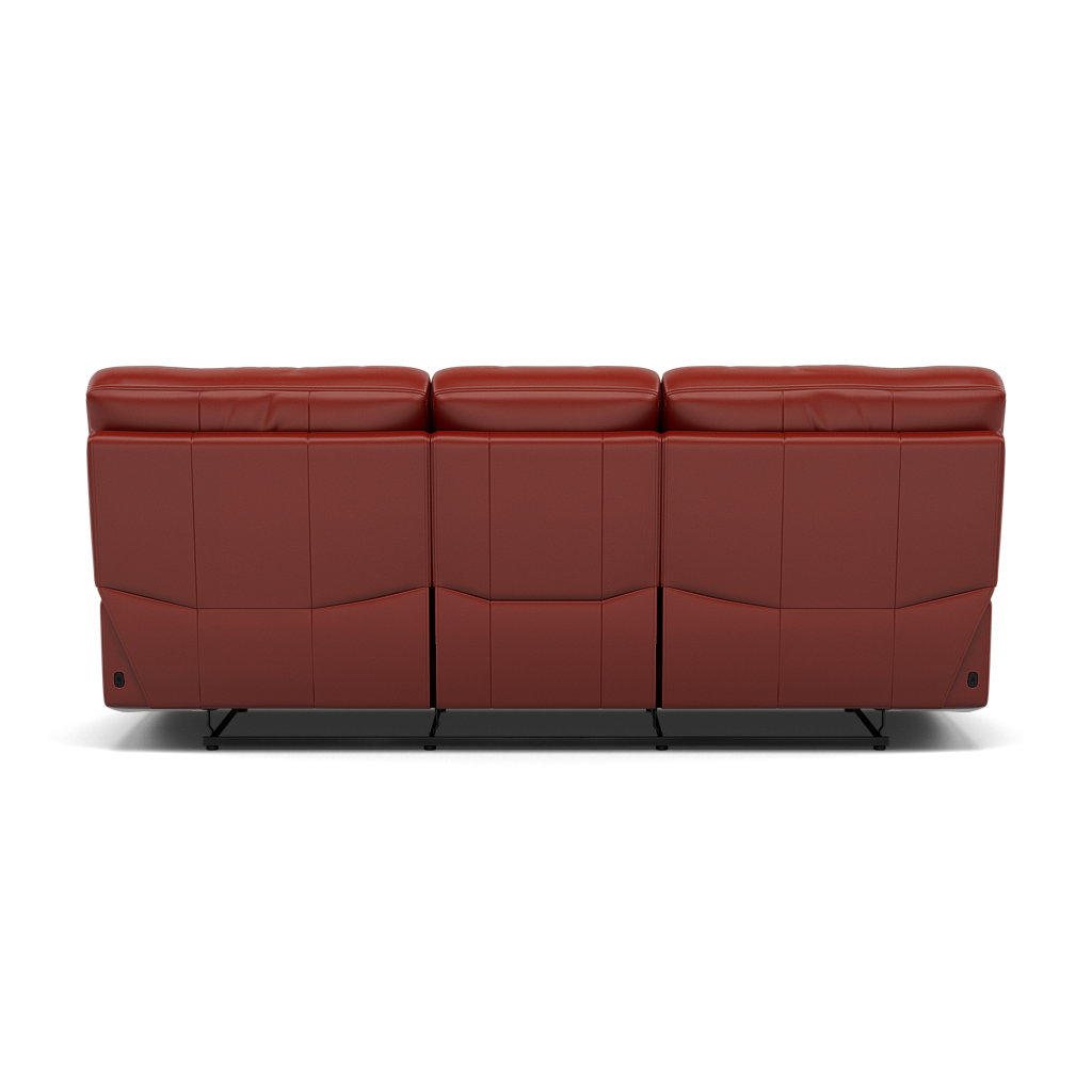 Gino 3 Seater Recliner Sofa - 3 Seater Manual Recliner Sofa Cat 60 - Manual Recliner — Cat-60/11 Montana Flame, gallery image 2