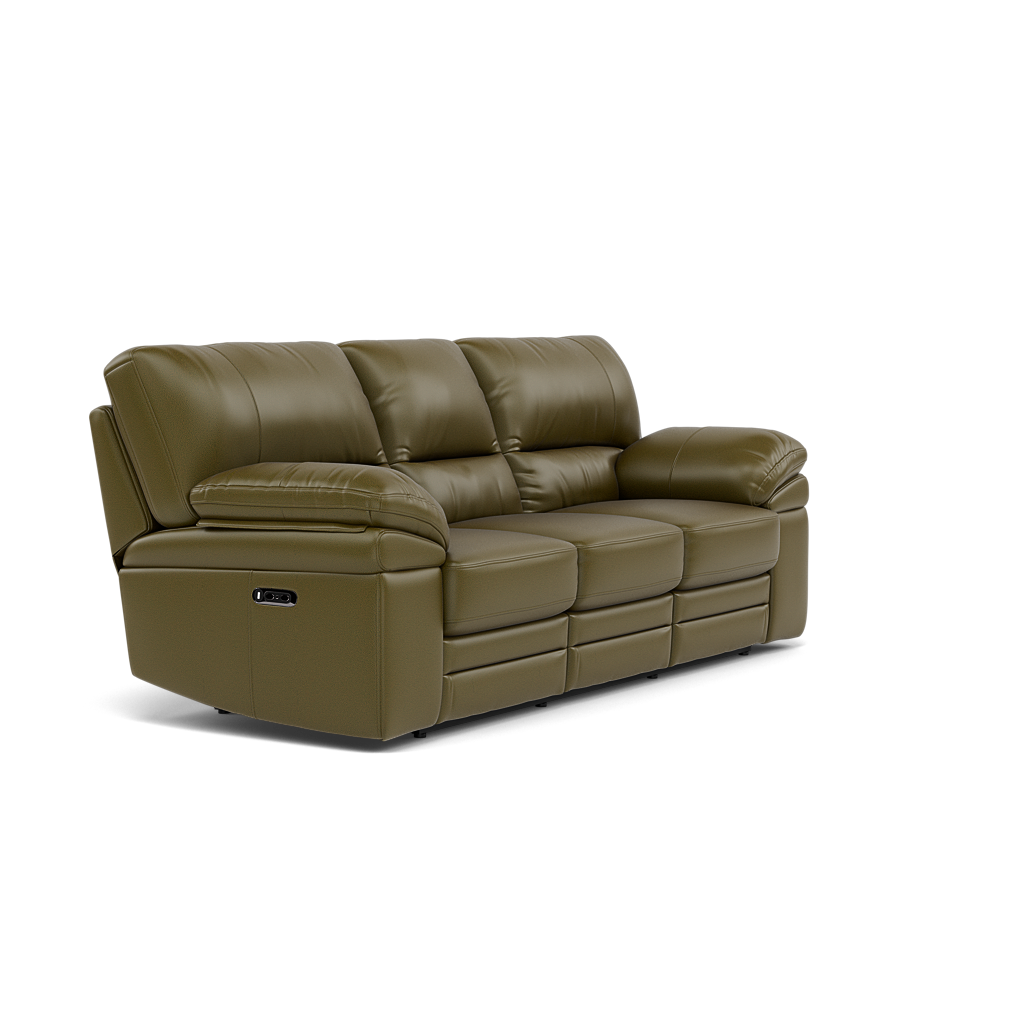 Gino 3 Seater Recliner Sofa - 3 Seater Manual Recliner Sofa Cat 60 - Manual Recliner — Cat-60/16 Montana Oregano, gallery image 1