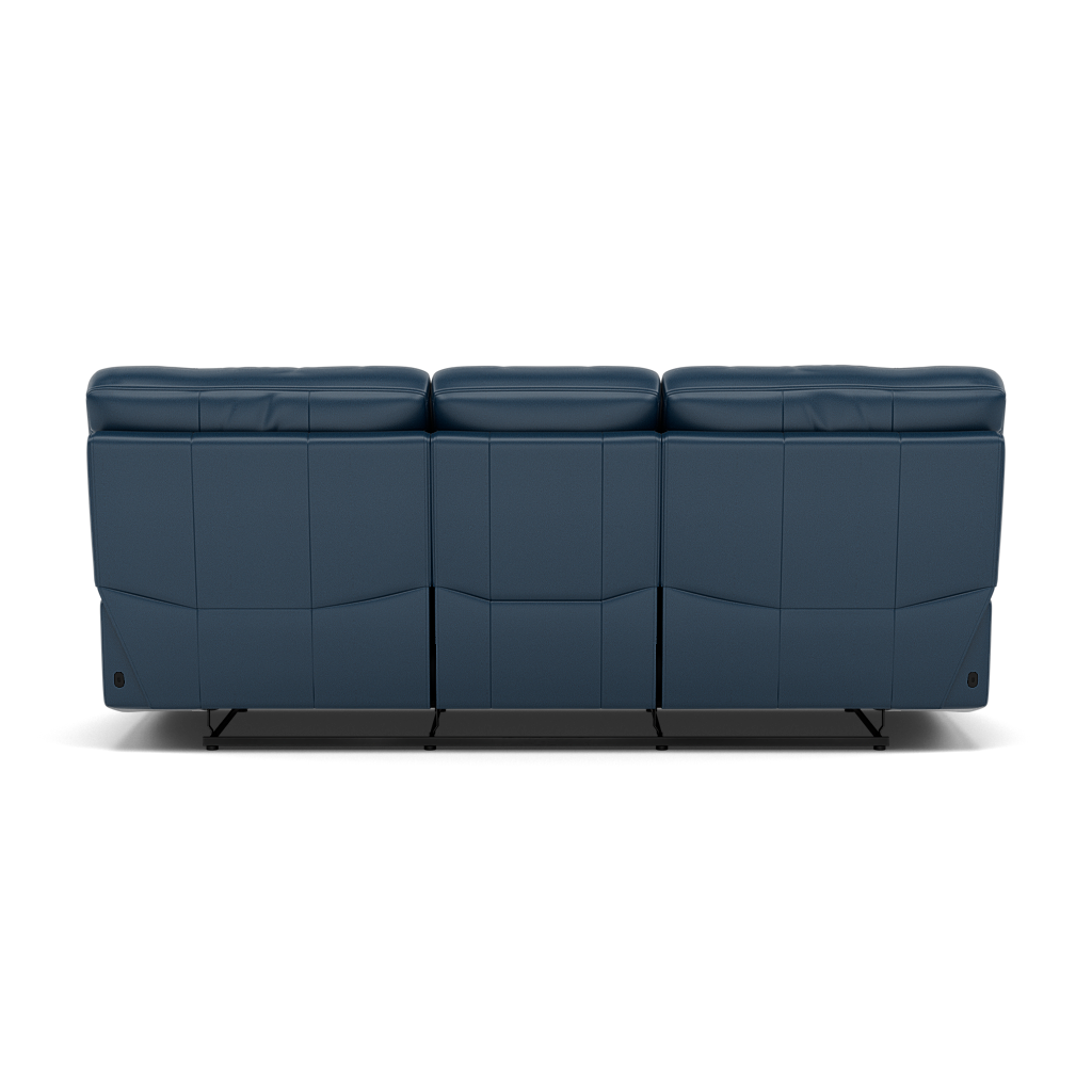 Gino 3 Seater Recliner Sofa - 3 Seater Manual Recliner Sofa Cat 60 - Manual Recliner — Cat-60/17 Montana Ocean, gallery image 2